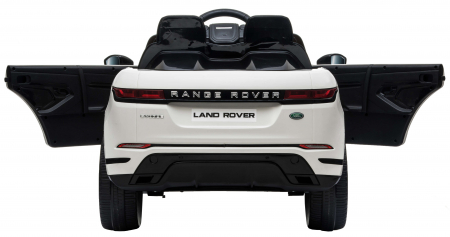 Masinuta electrica 4x4 Premier Range Rover Evoque, 12V, roti cauciuc EVA, scaun piele ecologica, alb [12]