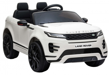 Masinuta electrica 4x4 Premier Range Rover Evoque, 12V, roti cauciuc EVA, scaun piele ecologica, alb [8]