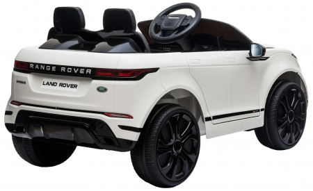 Masinuta electrica 4x4 Premier Range Rover Evoque, 12V, roti cauciuc EVA, scaun piele ecologica, alb [7]
