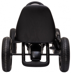 Kart Mercedes cu pedale pentru copii, roti cauciuc Eva, negru [6]