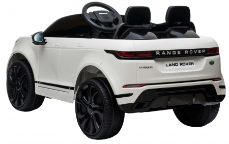 Masinuta electrica 4x4 Premier Range Rover Evoque, 12V, roti cauciuc EVA, scaun piele ecologica, alb [5]