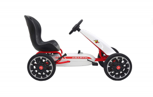 Kart Abarth alb cu pedale pentru copii [1]