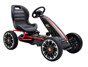 Kart Abarth negru cu pedale pentru copii [1]
