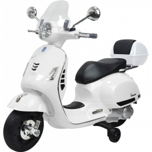 Motociclete electrice - Scooter electric cu 2 roti Premier Vespa GTS Super, 12V, MP3, roti ajutatoare, alb