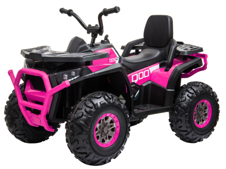 ATV electric 4x4 Premier Desert, 12V, roti cauciuc EVA, MP3, roz [2]