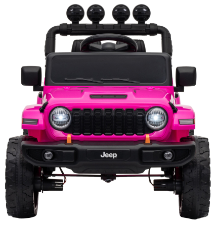 Masinuta electrica 4x4 Premier Mini Jeep Wrangler Rubicon, 12V, roti cauciuc EVA, scaun piele ecologica, 101x59x65 cm, roz [3]