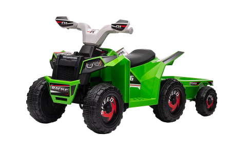 ATV electric cu remorca Premier Beach, 6V, verde [1]