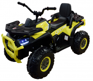 ATV-uri electrice - ATV electric 4x4 Premier Desert, 12V, roti cauciuc EVA, MP3, galben