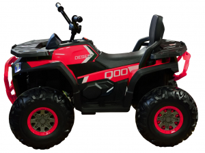 ATV electric 4x4 Premier Desert, 12V, roti cauciuc EVA, MP3, rosu [4]