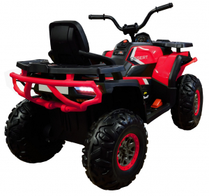 ATV electric 4x4 Premier Desert, 12V, roti cauciuc EVA, MP3, rosu [6]