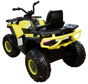 ATV electric 4x4 Premier Desert, 12V, roti cauciuc EVA, MP3, galben [4]