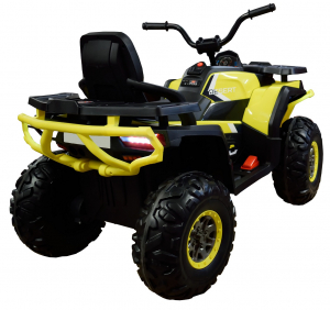 ATV electric 4x4 Premier Desert, 12V, roti cauciuc EVA, MP3, galben [5]