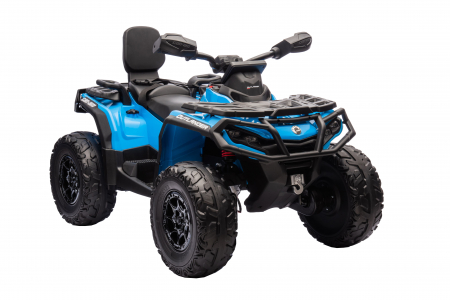 ATV electric Premier 4x4 Can-Am Outlander, 2 copii, 24V, roti cauciuc EVA, albastru [13]