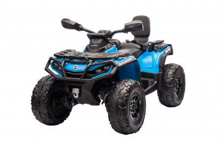 ATV electric Premier 4x4 Can-Am Outlander, 2 copii, 24V, roti cauciuc EVA, albastru [6]
