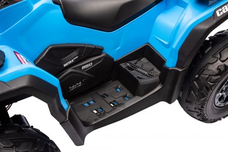 ATV electric Premier 4x4 Can-Am Outlander, 2 copii, 24V, roti cauciuc EVA, albastru [20]