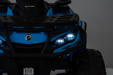 ATV electric Premier 4x4 Can-Am Outlander, 2 copii, 24V, roti cauciuc EVA, albastru [2]