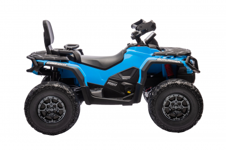ATV electric Premier 4x4 Can-Am Outlander, 2 copii, 24V, roti cauciuc EVA, albastru [12]