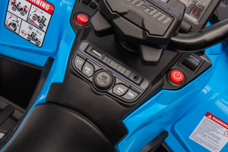 ATV electric Premier 4x4 Can-Am Outlander, 2 copii, 24V, roti cauciuc EVA, albastru [32]