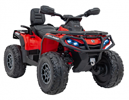 ATV electric Premier 4x4 Can-Am Outlander, 2 copii, 24V, roti cauciuc EVA, rosu [1]