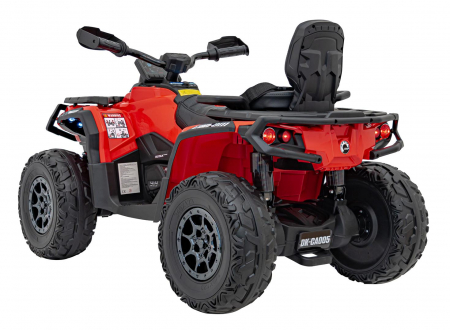 ATV electric Premier 4x4 Can-Am Outlander, 2 copii, 24V, roti cauciuc EVA, rosu [4]