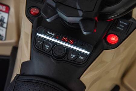 ATV electric Premier 4x4 Can-Am Outlander, 2 copii, 24V, roti cauciuc EVA, bej [35]