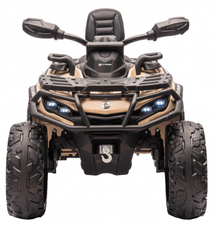 ATV electric Premier 4x4 Can-Am Outlander, 2 copii, 24V, roti cauciuc EVA, bej [11]