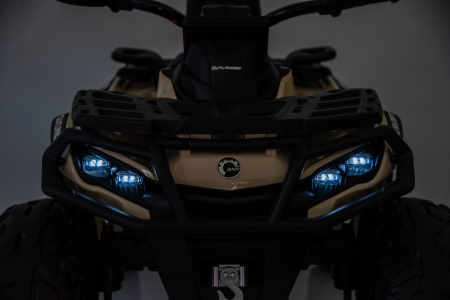 ATV electric Premier 4x4 Can-Am Outlander, 2 copii, 24V, roti cauciuc EVA, bej [32]