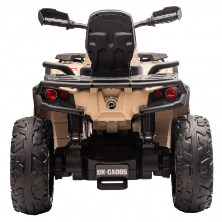 ATV electric Premier 4x4 Can-Am Outlander, 2 copii, 24V, roti cauciuc EVA, bej [6]