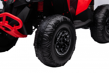 ATV electric Premier 4x4 Can-Am Renegade, 12V, roti cauciuc EVA, rosu [11]