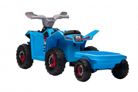 ATV electric cu remorca Premier Beach, 6V, albastru [5]
