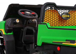 Buggy electric cu bena pentru 2 copii Premier 4x4 Hygge Truck, 6 roti cauciuc EVA, scaun piele ecologica, verde [2]