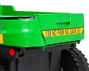 Buggy electric cu bena pentru 2 copii Premier 4x4 Hygge Truck, 6 roti cauciuc EVA, scaun piele ecologica, verde [9]