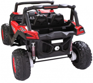 Buggy electric pentru 2 copii Premier 4x4 Superstar, cu 2 baterii, roti cauciuc EVA, scaun piele ecologica, rosu [2]