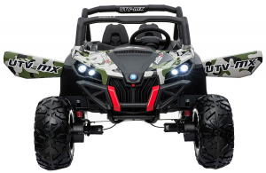 Buggy electric pentru 2 copii Premier 4x4 Superstar, ecran LCD, MP4, cu 2 baterii, roti cauciuc EVA, scaun piele ecologica, camuflaj [2]