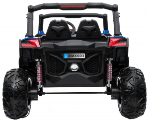 Buggy electric pentru 2 copii Premier 4x4 Superstar, ecran LCD, MP4, cu 2 baterii, roti cauciuc EVA, scaun piele ecologica, albastru [5]