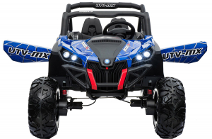 Buggy electric pentru 2 copii Premier 4x4 Superstar, ecran LCD, MP4, cu 2 baterii, roti cauciuc EVA, scaun piele ecologica, albastru [2]