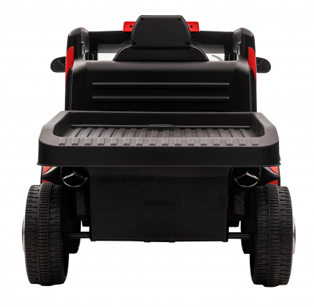 Camion electric cu remorca Premier Mercedes Axor, 12V, roti cauciuc EVA, scaun piele ecologica, rosu [6]