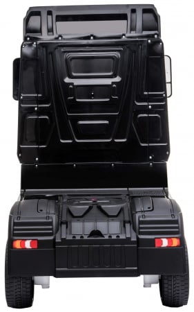Camion electric Premier Mercedes Actros cu 2 baterii, 4x4, roti cauciuc EVA, scaun piele ecologica, negru [4]