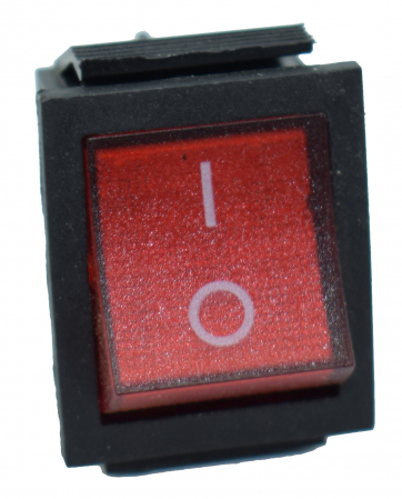 Comutator pornire cu lumina, 2 pozitii, patrat [2]