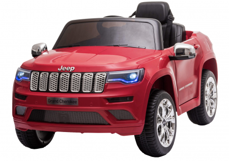 Masinuta electrica Premier Jeep Grand Cherokee, 12V, roti cauciuc EVA, scaun piele ecologica, rosu [0]