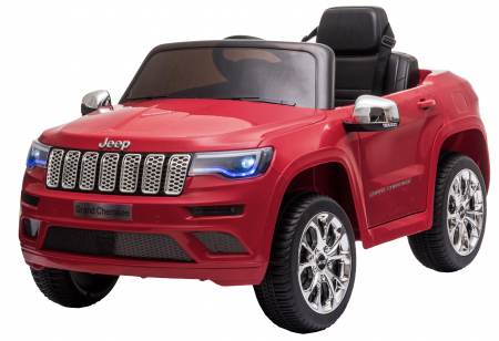 Masinuta electrica Premier Jeep Grand Cherokee, 12V, roti cauciuc EVA, scaun piele ecologica, rosu [5]