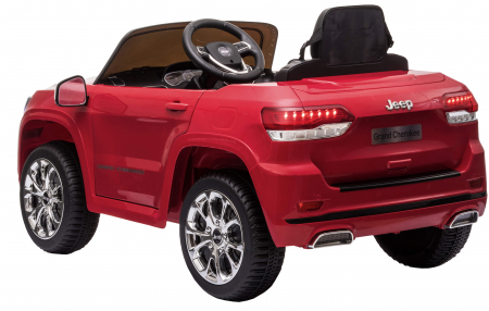 Masinuta electrica Premier Jeep Grand Cherokee, 12V, roti cauciuc EVA, scaun piele ecologica, rosu [8]