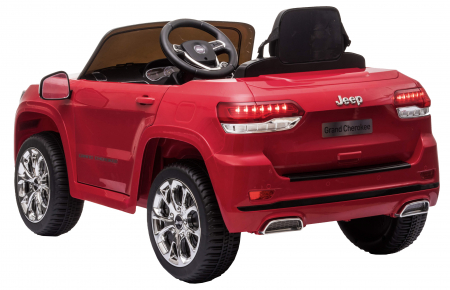 Masinuta electrica Premier Jeep Grand Cherokee, 12V, roti cauciuc EVA, scaun piele ecologica, rosu [9]