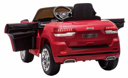 Masinuta electrica Premier Jeep Grand Cherokee, 12V, roti cauciuc EVA, scaun piele ecologica, rosu [14]