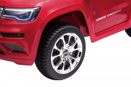 Masinuta electrica Premier Jeep Grand Cherokee, 12V, roti cauciuc EVA, scaun piele ecologica, rosu [17]