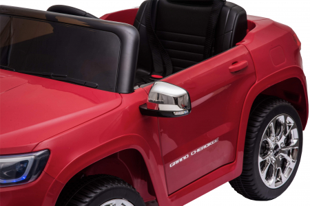 Masinuta electrica Premier Jeep Grand Cherokee, 12V, roti cauciuc EVA, scaun piele ecologica, rosu [18]