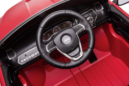 Masinuta electrica Premier Jeep Grand Cherokee, 12V, roti cauciuc EVA, scaun piele ecologica, rosu [26]