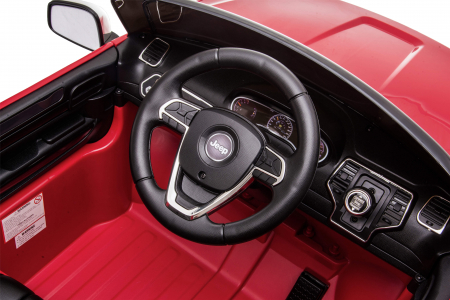 Masinuta electrica Premier Jeep Grand Cherokee, 12V, roti cauciuc EVA, scaun piele ecologica, rosu [29]