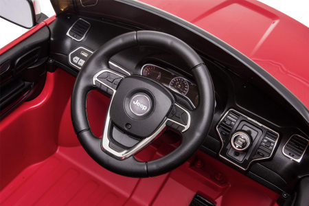 Masinuta electrica Premier Jeep Grand Cherokee, 12V, roti cauciuc EVA, scaun piele ecologica, rosu [39]