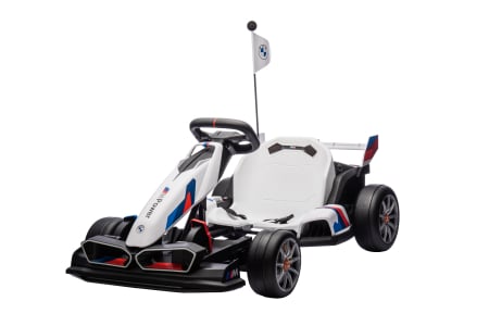 Masinute electrice - Kart electric Premier BMW, 24V, 2 motoare, alb